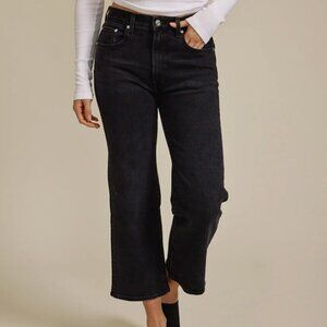 Edwin NWT Marli Wide Leg Ankle in Black Size 26